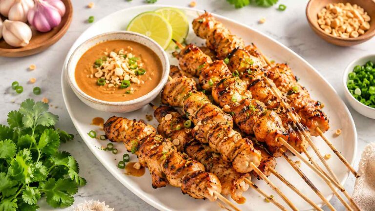 Chicken Satay: Indonesia's Iconic Grilled Skewers with Peanut Sauce