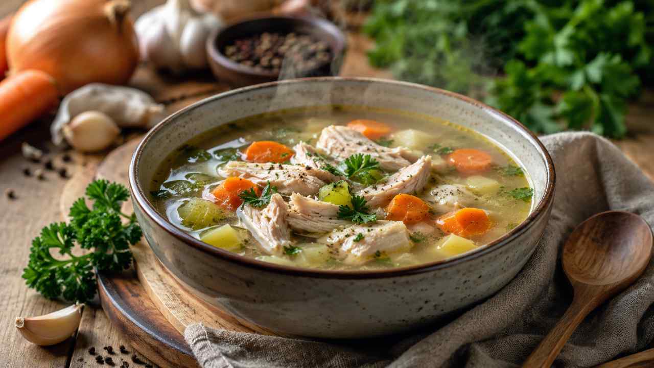 Savory and Nutrient-Rich Free-Range Chicken Soup for a Healthy Daily Menu