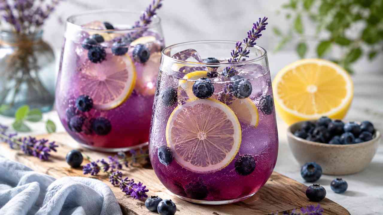 Blueberry Lavender Lemonade Blends Fruity Freshness with Floral Notes