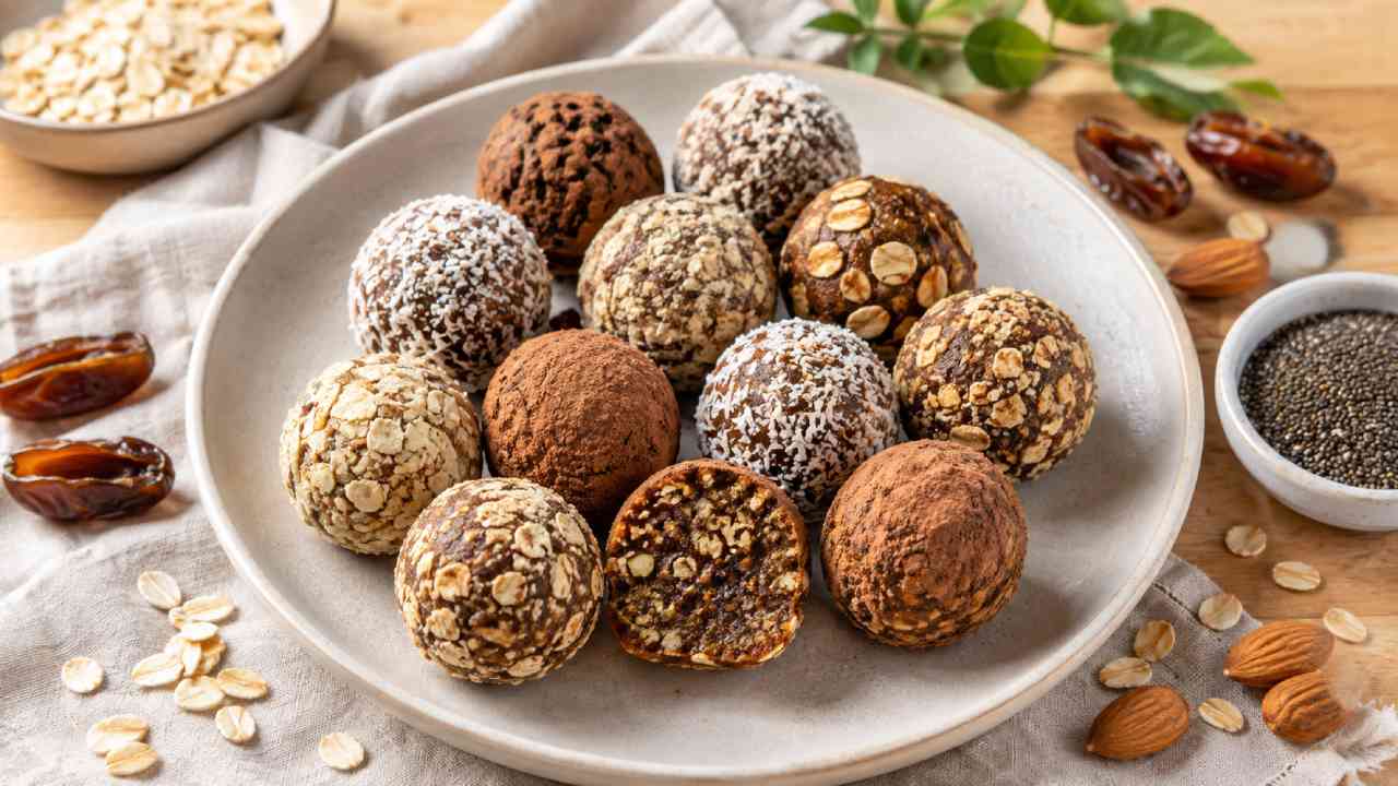 Date and Oat Energy Balls, a Naturally Sweet Healthy Snack