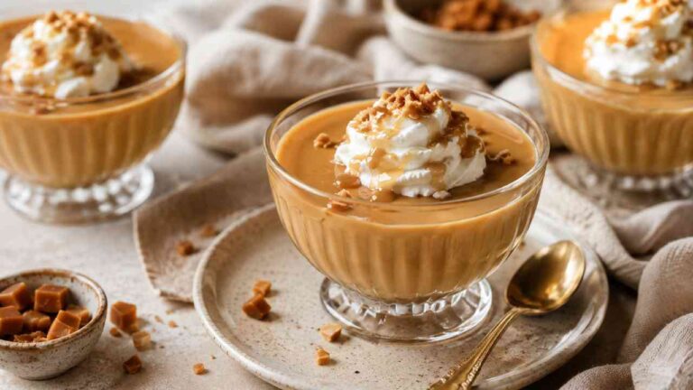 Homemade Butterscotch Pudding with a Rich Caramel-Like Flavor