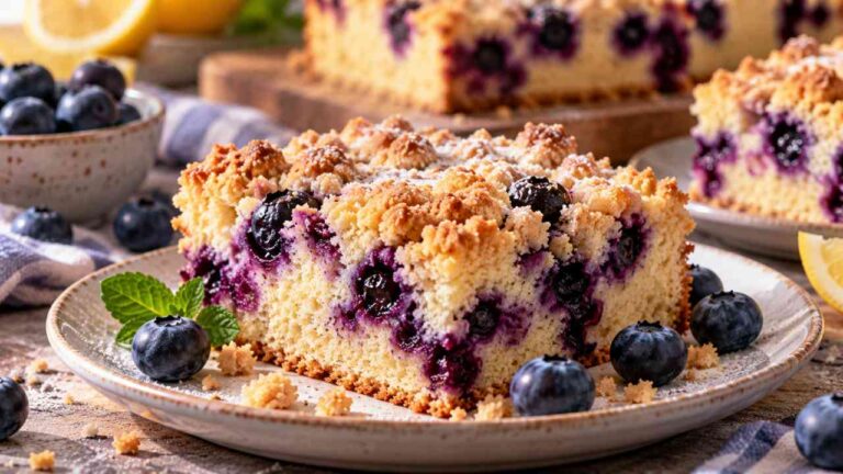 Blueberry Crumb Cake, a Buttery Treat Packed with Juicy Berries