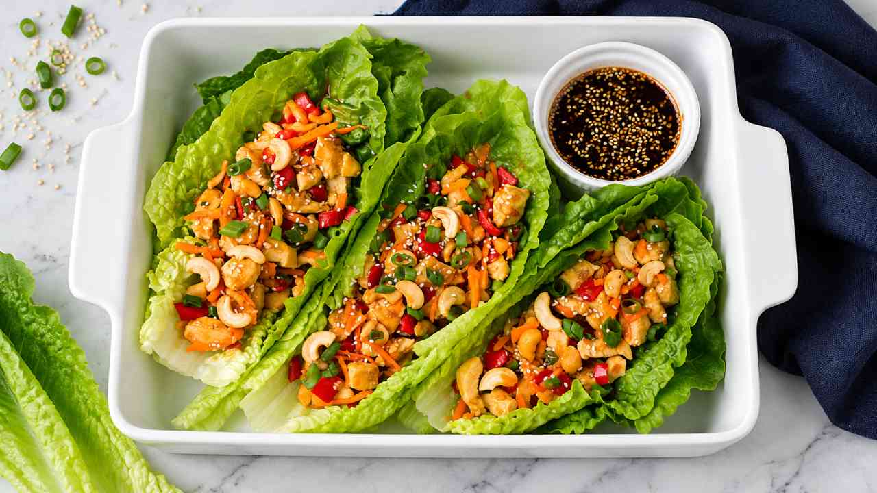 Chicken Lettuce Wrap, a Fresh and Healthy Protein-Packed Meal