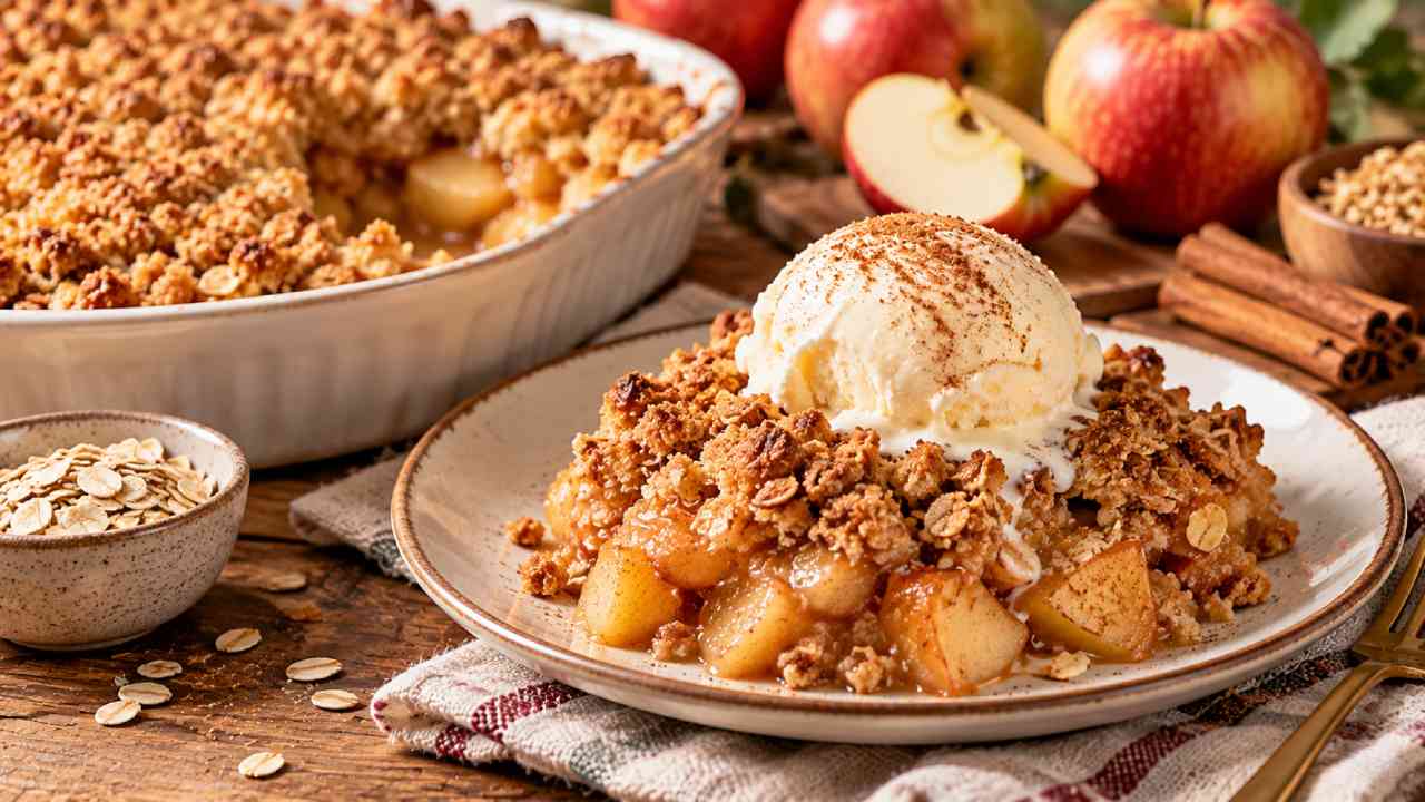 Cinnamon Apple Crumble Recipes with Sweet and Crunchy Topping