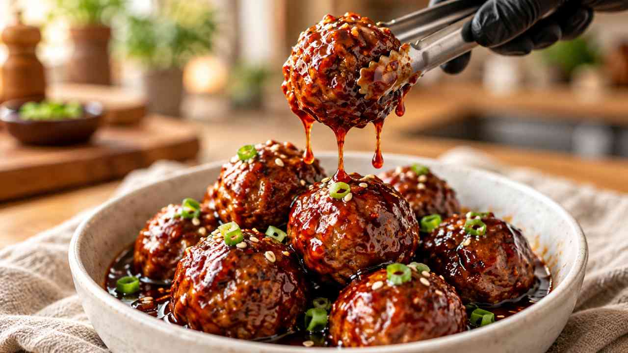 Korean BBQ Meatballs Recipe, Juicy and Packed with Flavor